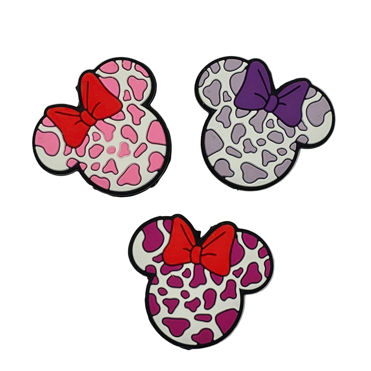 Girly Cow Print Mouse Ears Focal