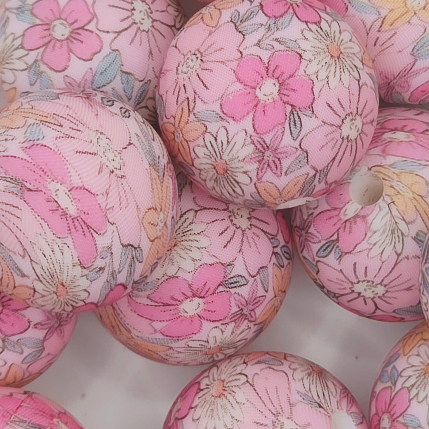 Orchid Blush Printed Bead