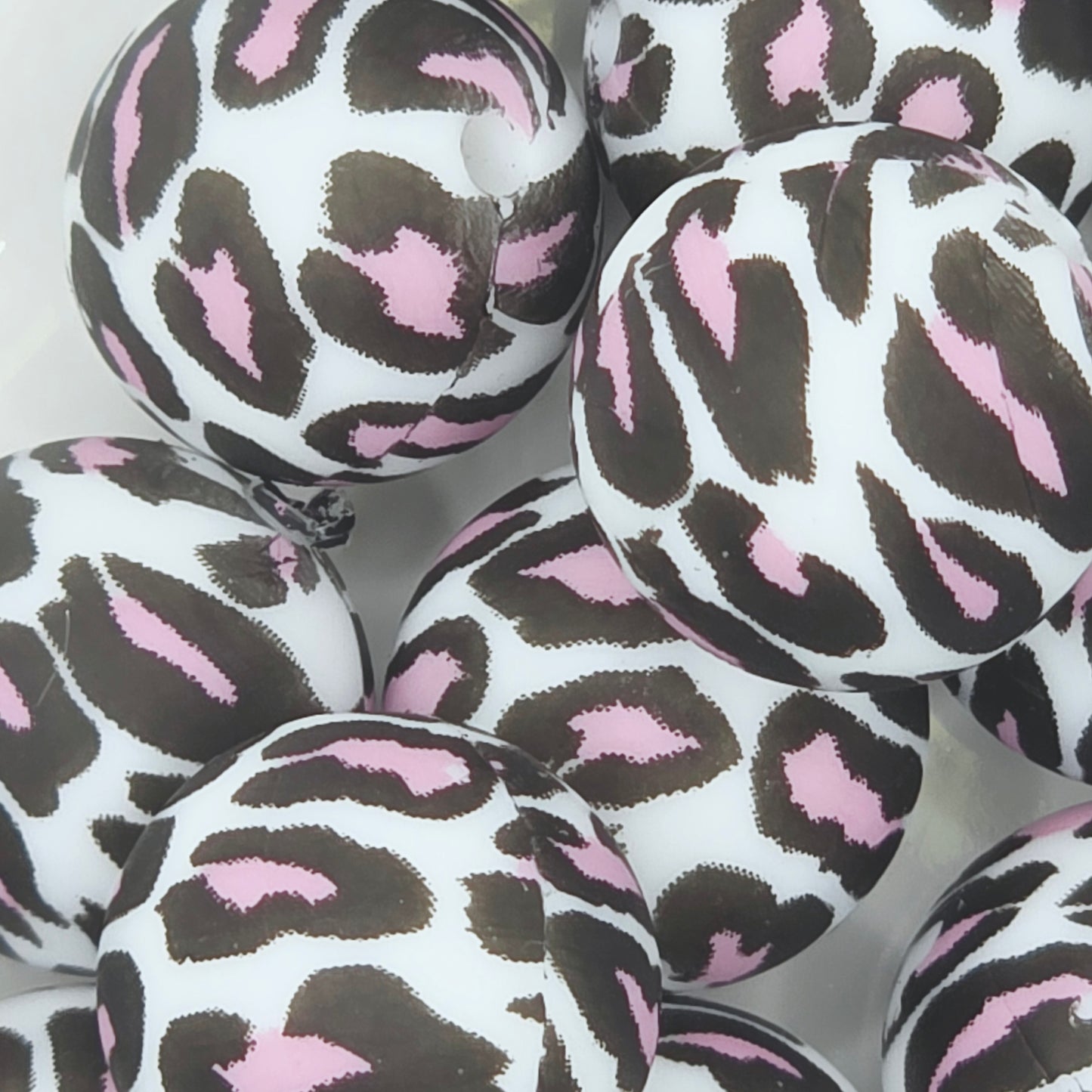 Black & Pink Leopard Printed 15mm