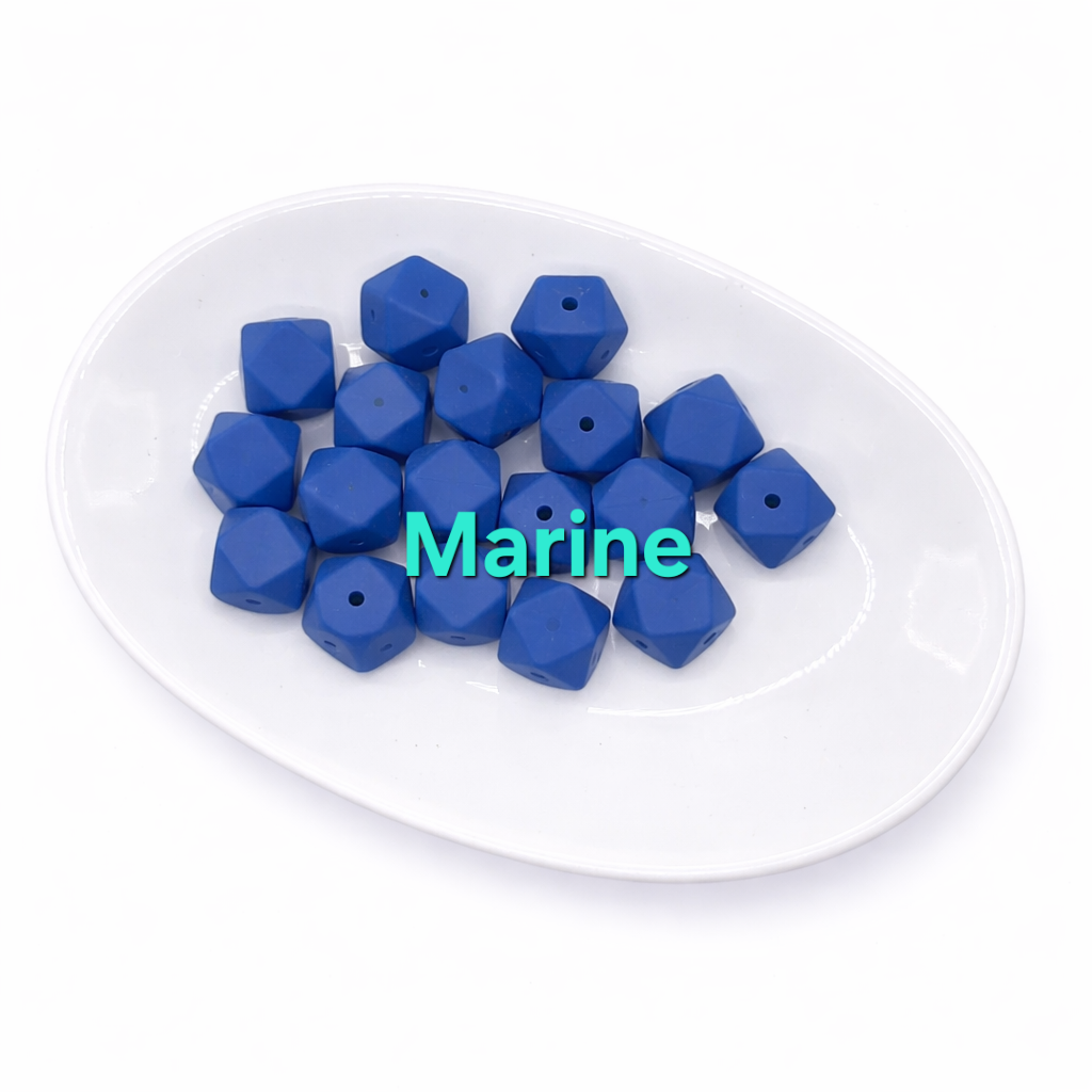 14mm Hexagon Beads