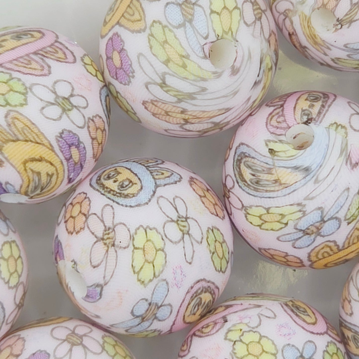Labubu Printed Bead
