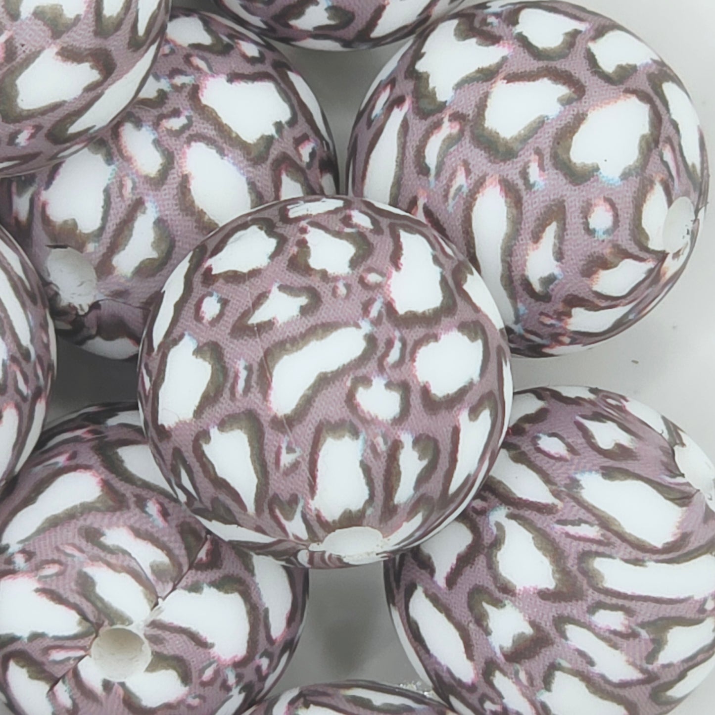Brown Leopard Printed Bead