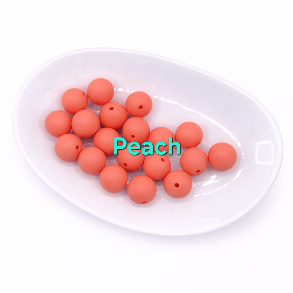 15mm Silicone Beads