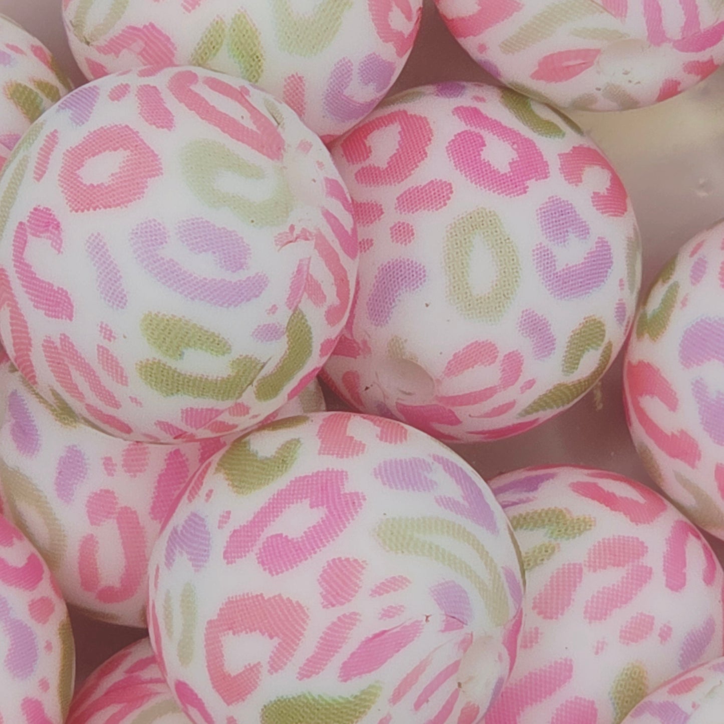 Candy Leopard Printed Bead
