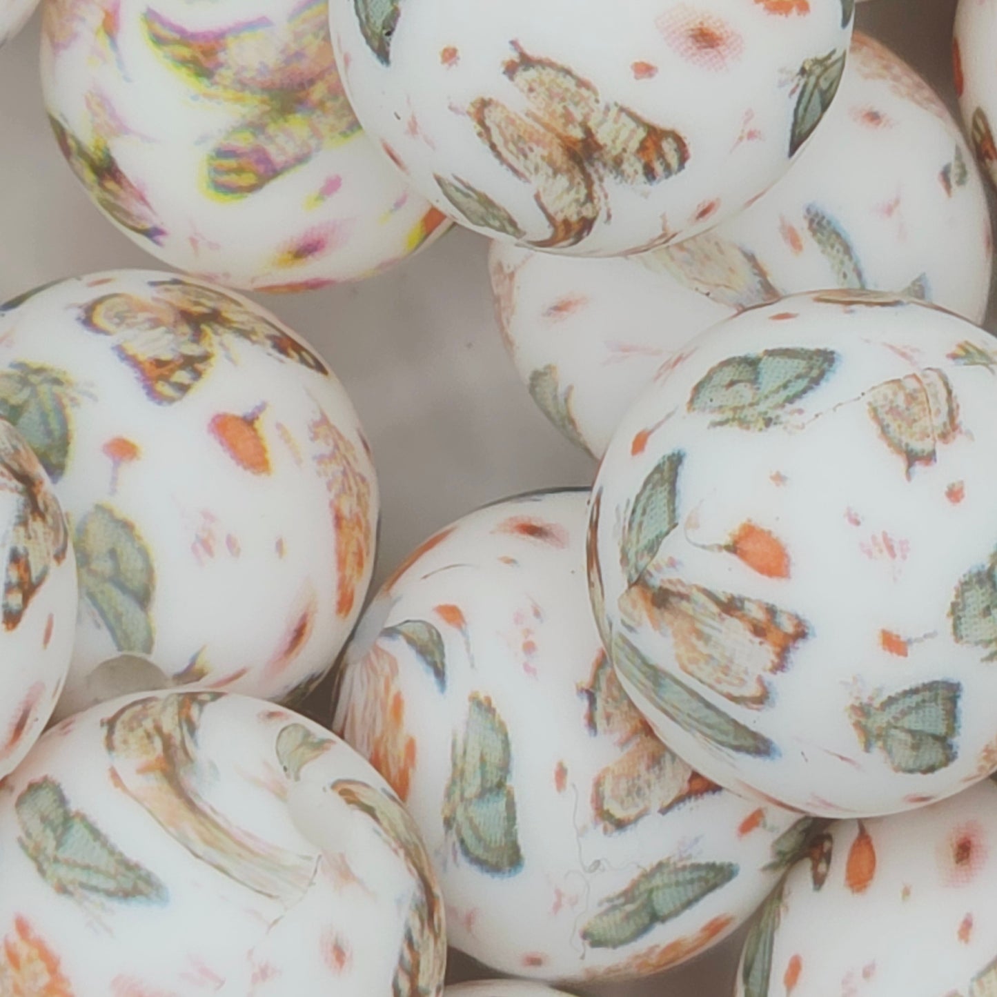 Butterfly Meadows Printed Bead