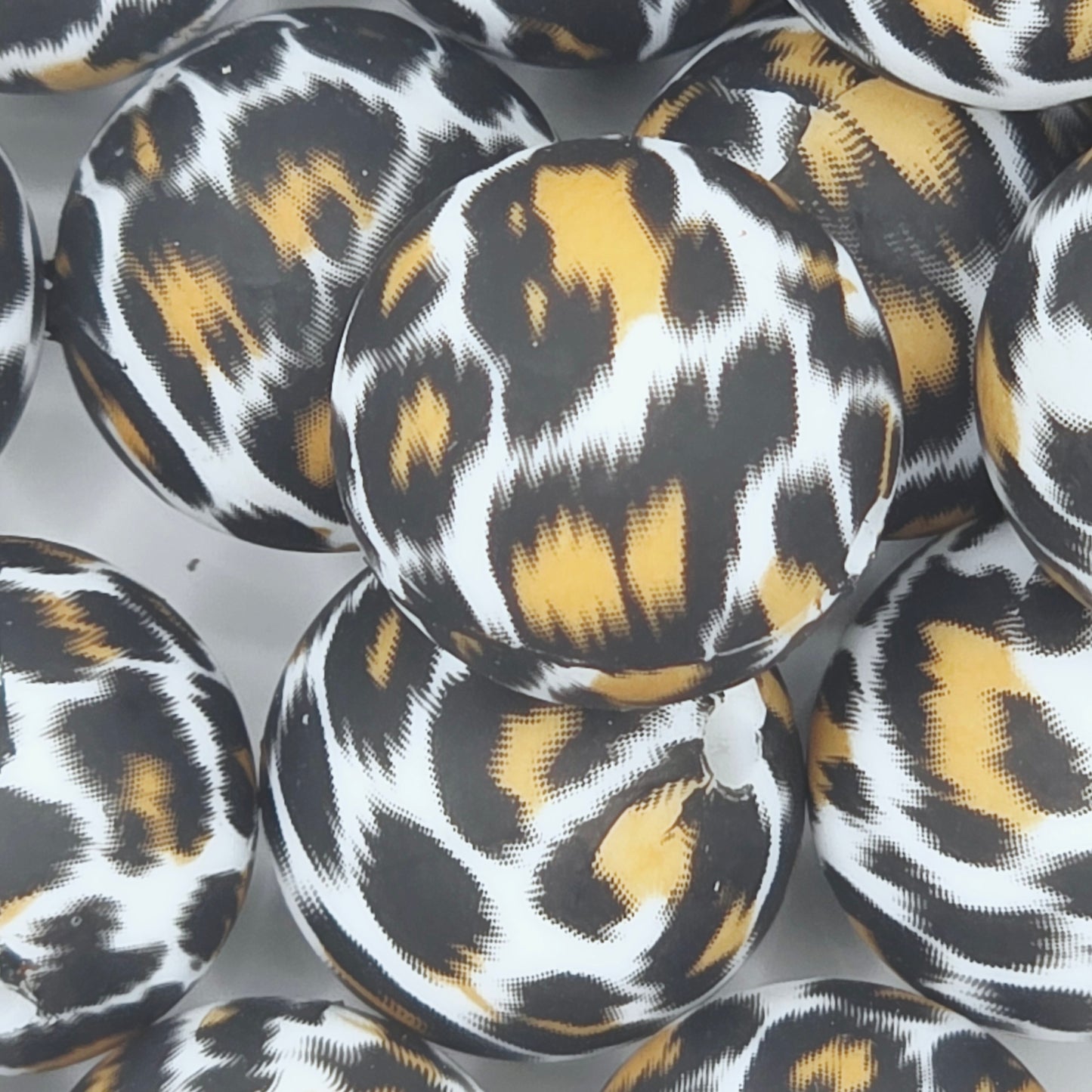 Orange & Black Leopard Print