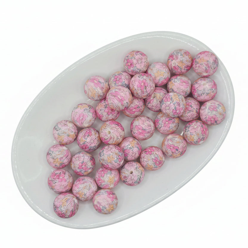 Orchid Blush Printed Bead