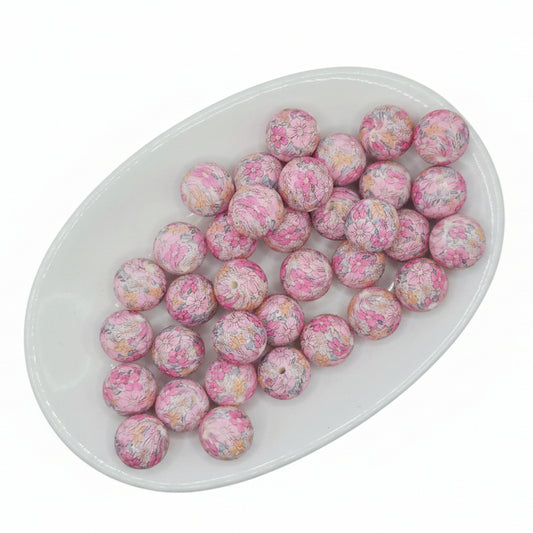 Orchid Blush Printed Bead