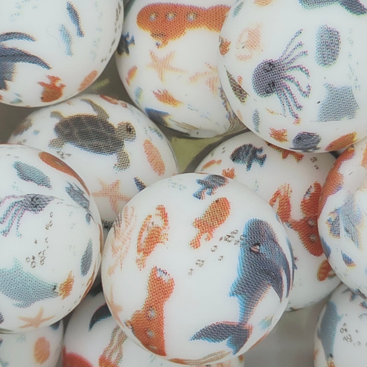 Ocean Printed Bead