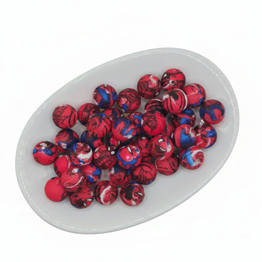 Spidey Printed Bead