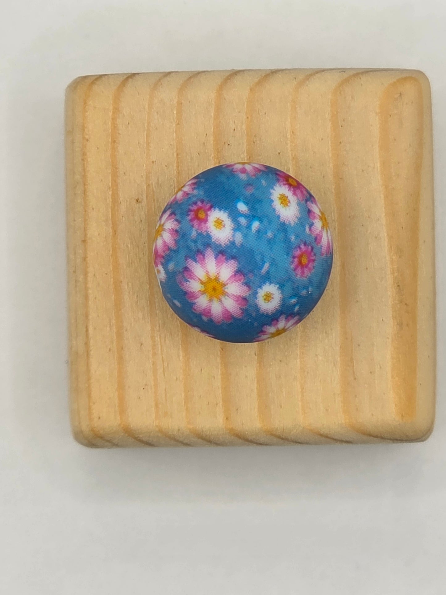 Blue Daisy Dream Printed Bead