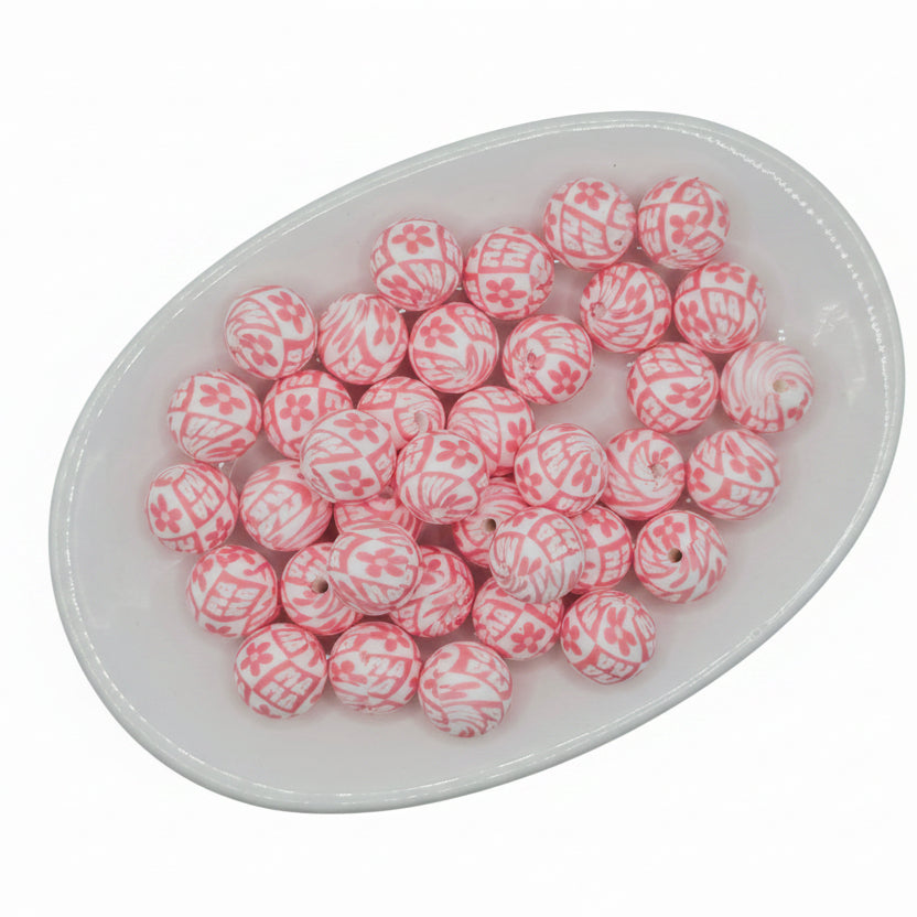Check Yo Mama Printed Bead