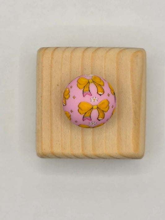 Pencil Bow Printed Bead
