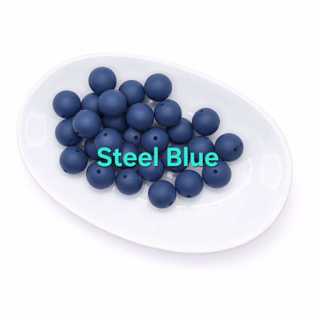 15mm Silicone Beads