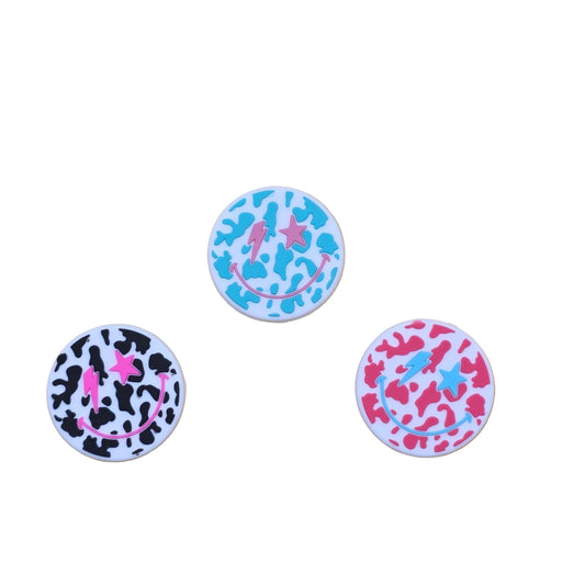 Cow Print Smiley Focal