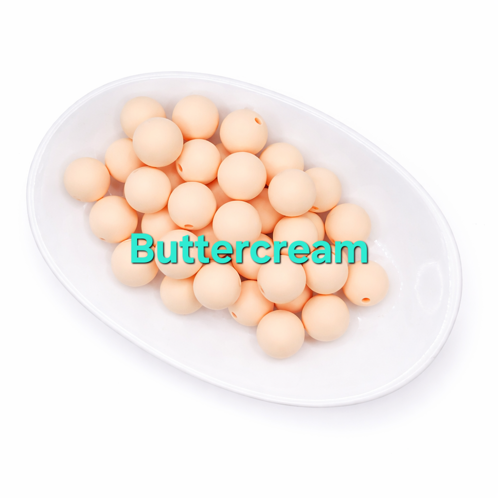 15mm Silicone Beads