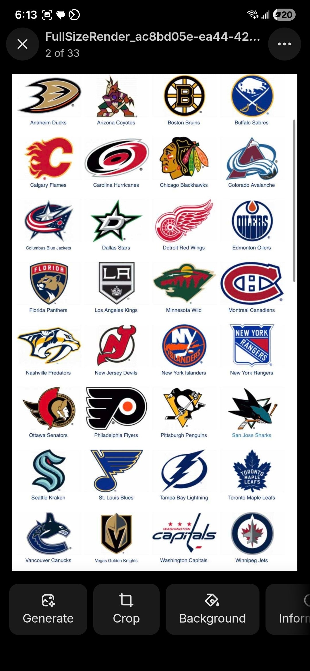 Hockey Teams Beads