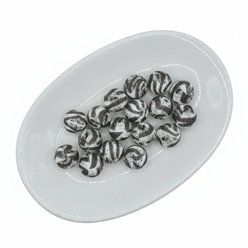 Burnout Printed Bead